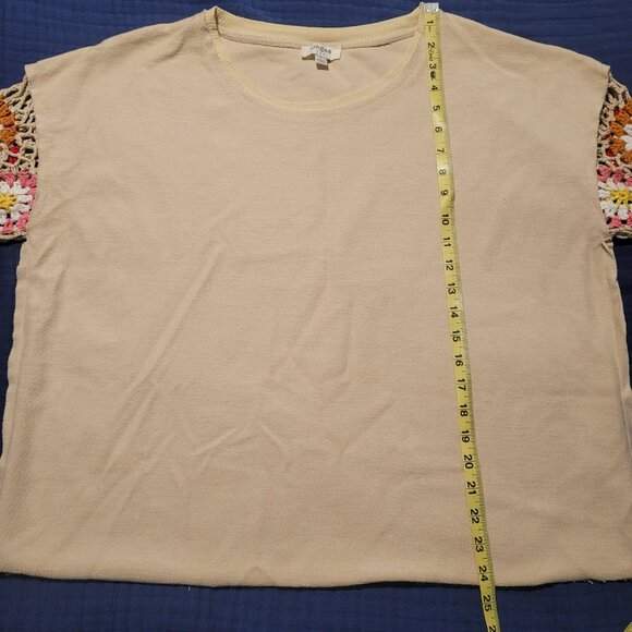 Umgee crochet sleeve boho top - Picture 5 of 6